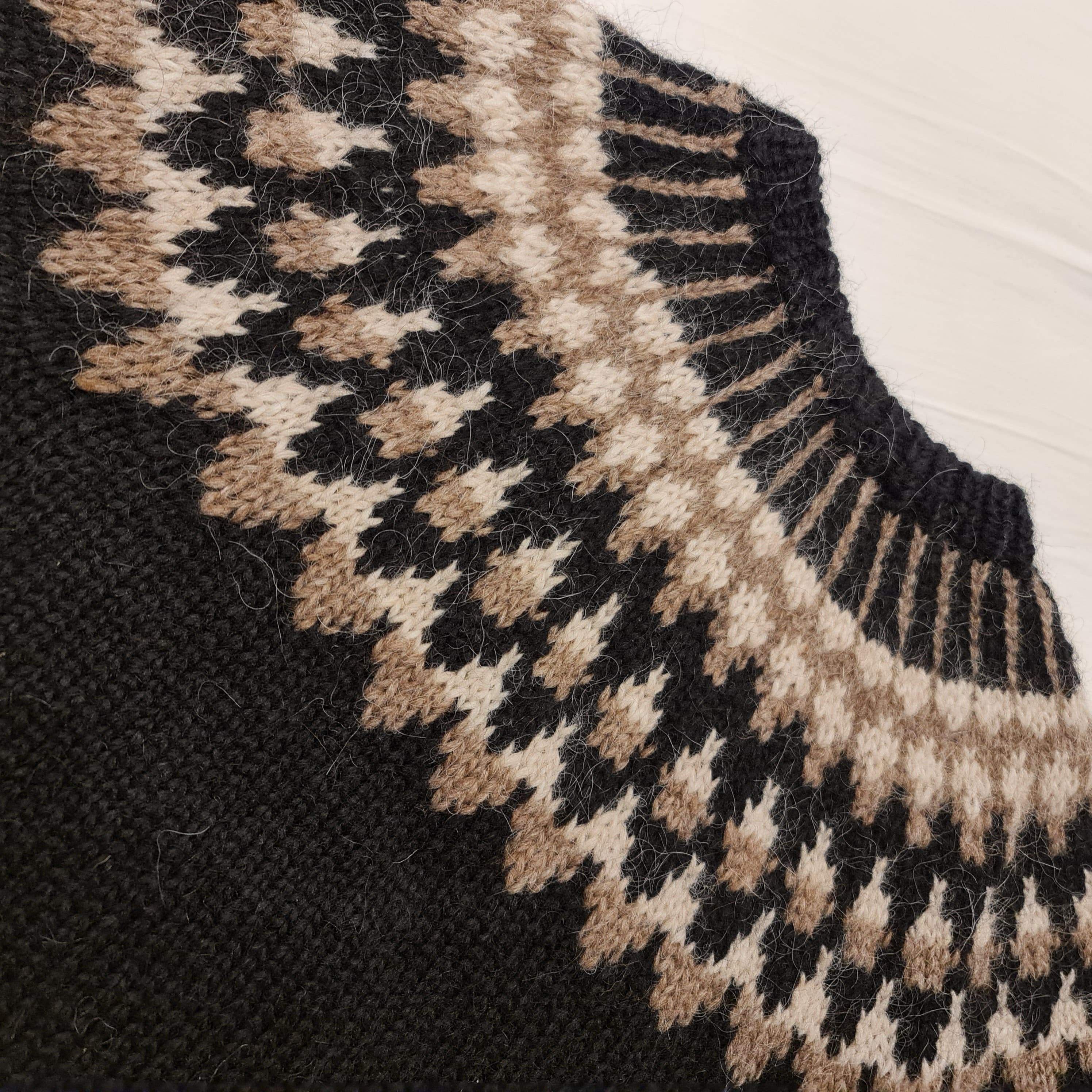 Kveldúlfur - Icelandic Sweater - Black - Image 5